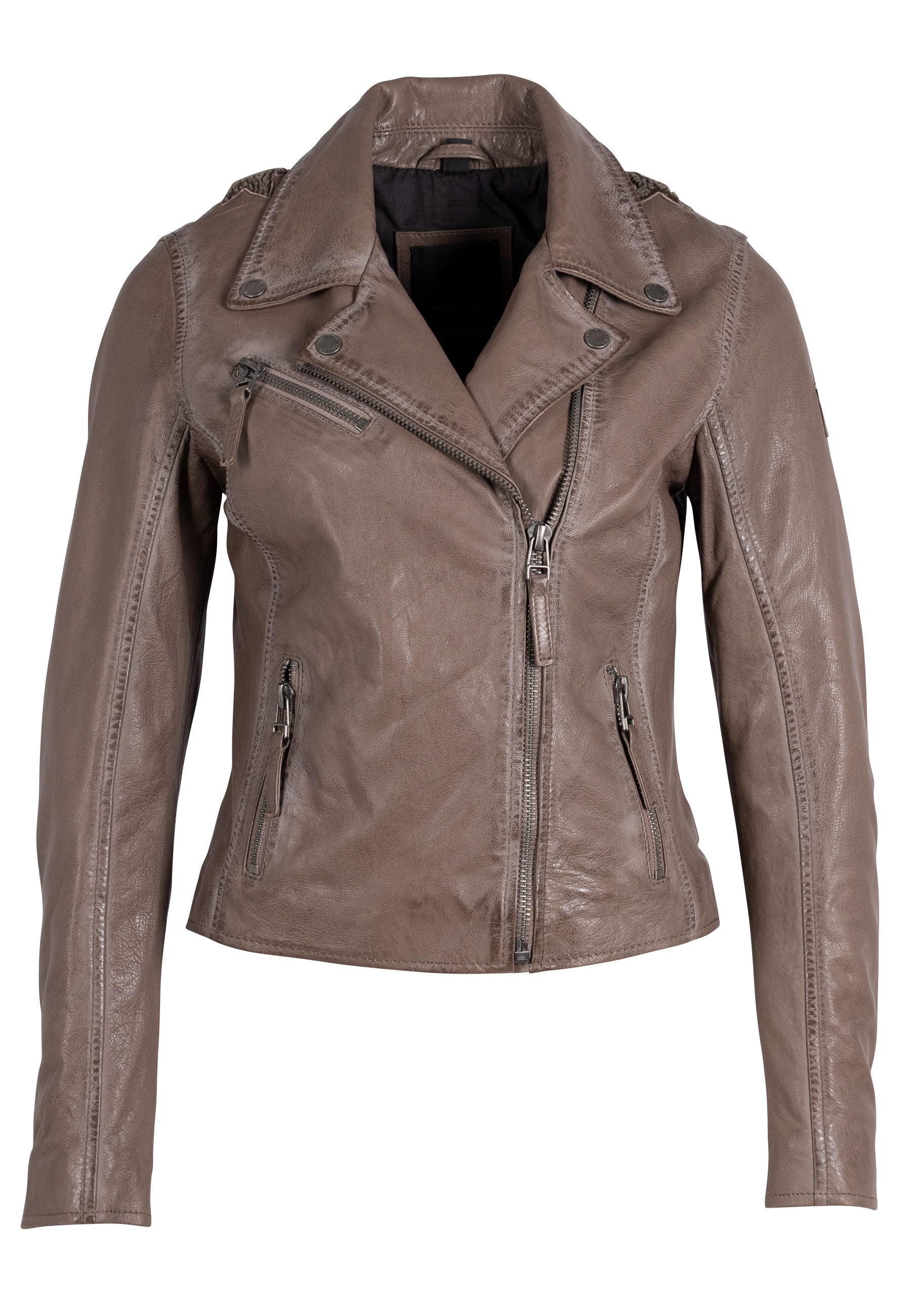 Mauritius - Wana RF Woman's Leather Jacket - White
