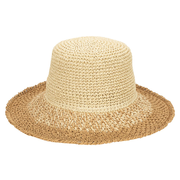 San Diego Hat Company - Paper Crochet Bucket Hat Natural