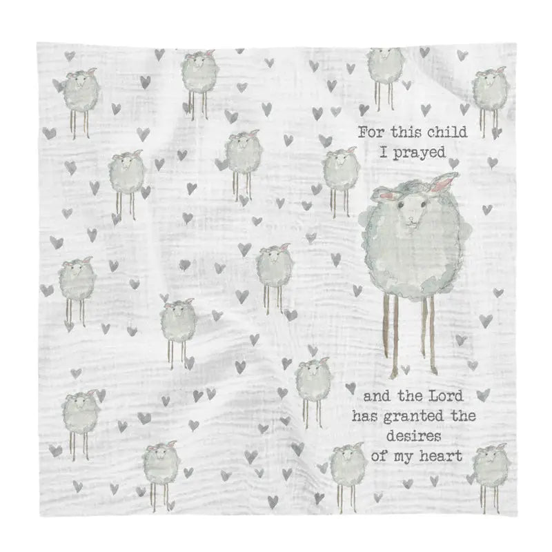 French Graffiti Swaddle Blanket Lamb – Presence of Piermont