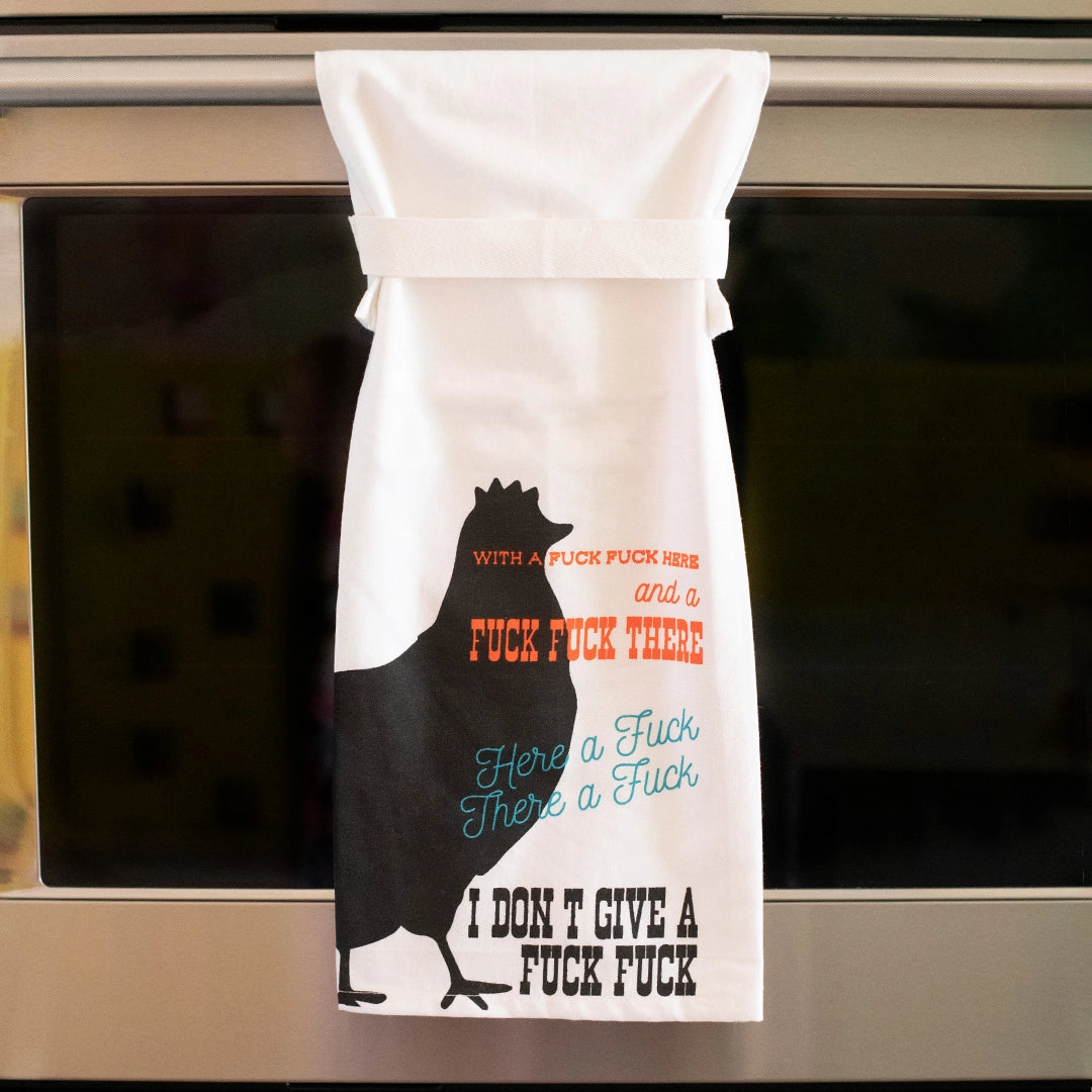 Twisted Wares - With A Fuck Fuck Here  Funny Kitchen Towels – Presence of  Piermont