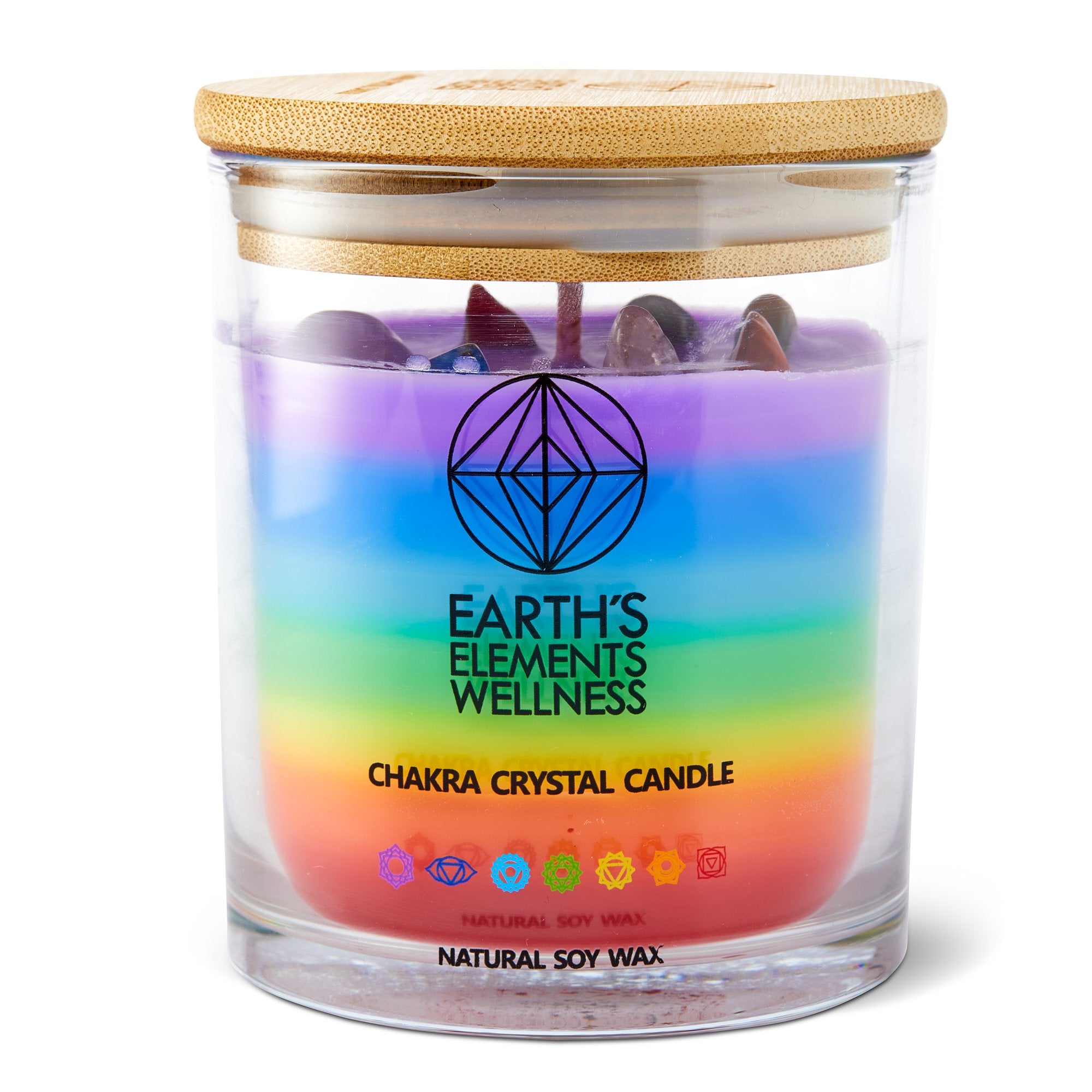 Natures Abundance Crystal Soy Wax Candle