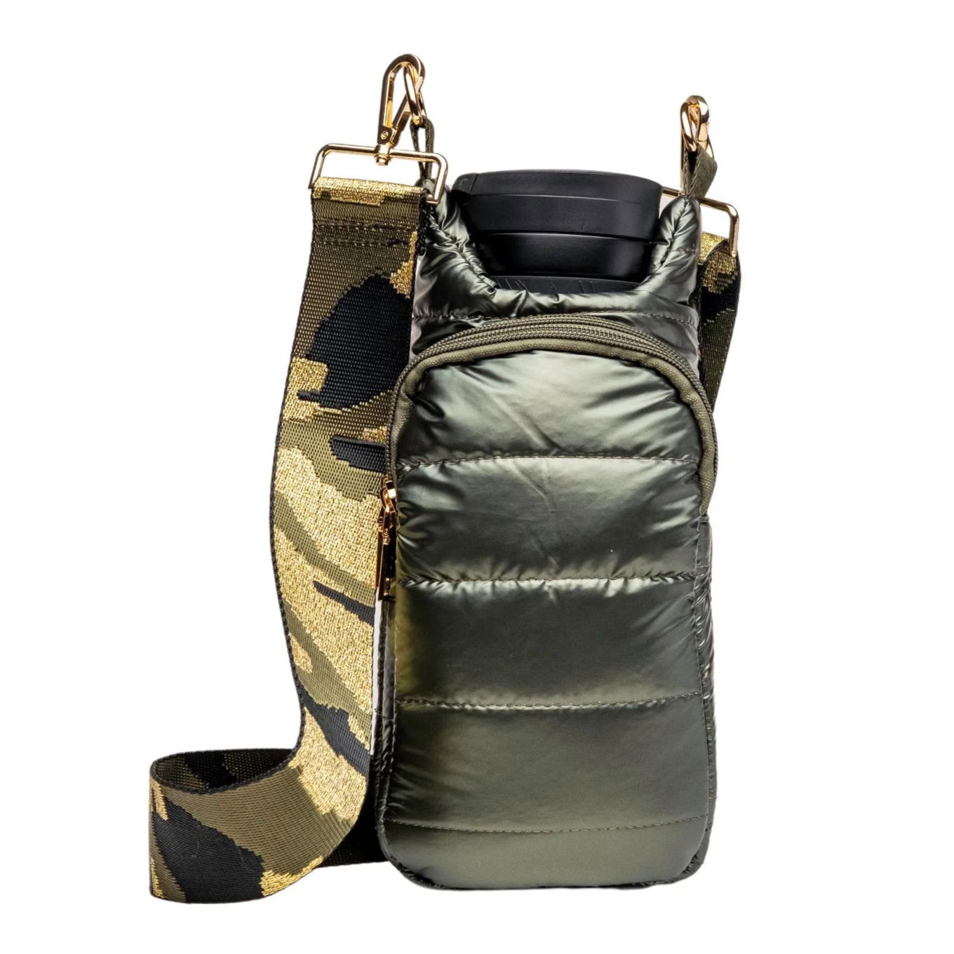 WanderFull Crossbody HydroBag Stylish Puffer Tote for Water Bottle