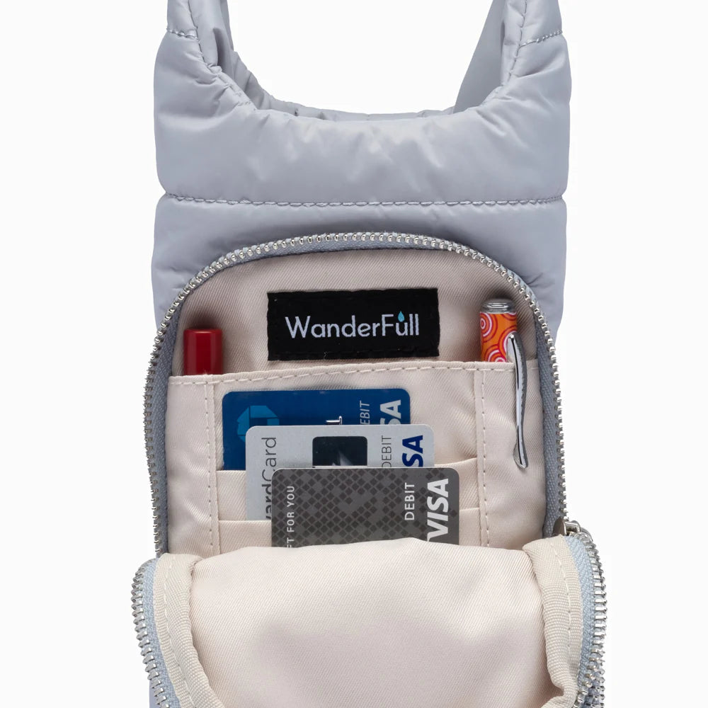 WanderFull Crossbody HydroBag Stylish Puffer Tote for Water Bottle